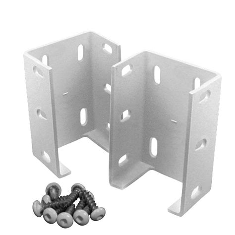 aluminum mounting brackets for vinyl vurtons|vinyl fence rail mounts.